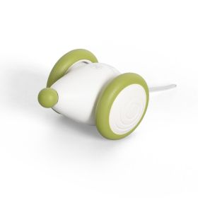 Cheerble Interactive Cat Toys, Wicked Mouse Plus, Automatic Moving USB-C Rechargeable Cat Toy with LED Lights (Color: Green)